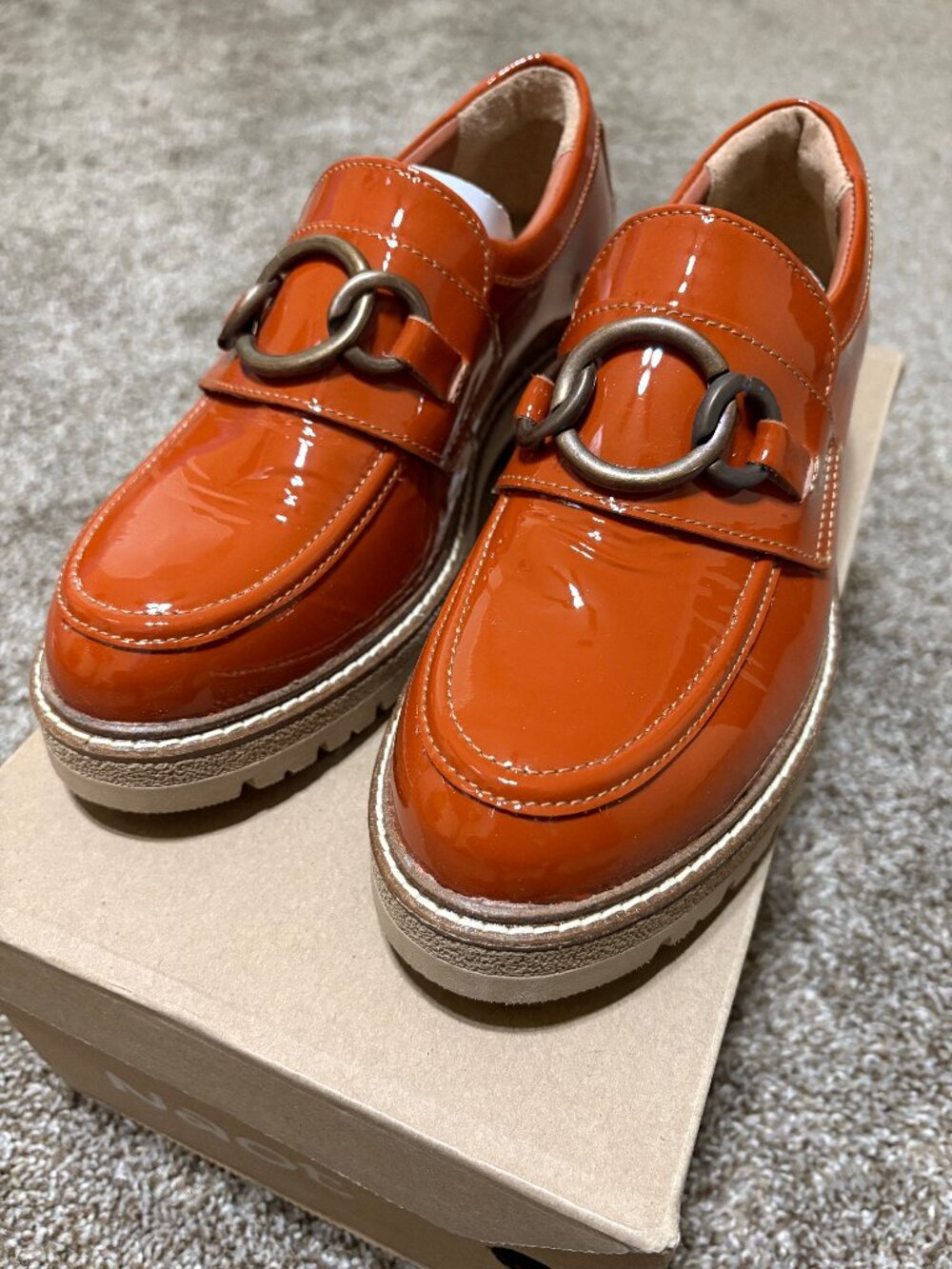 Naot Fremont Loafer in Burnt Orange